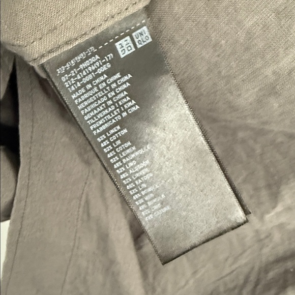 Uniqlo Gray Women's Lightweight Linen Minimalist Long Coat Size Medium - Picture 5 of 5